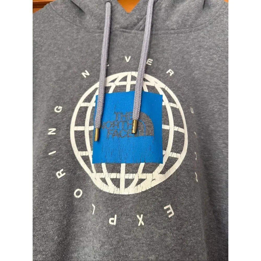 “The North Face ‘Never Stop Exploring’ Gray Hoodie (XXL)”